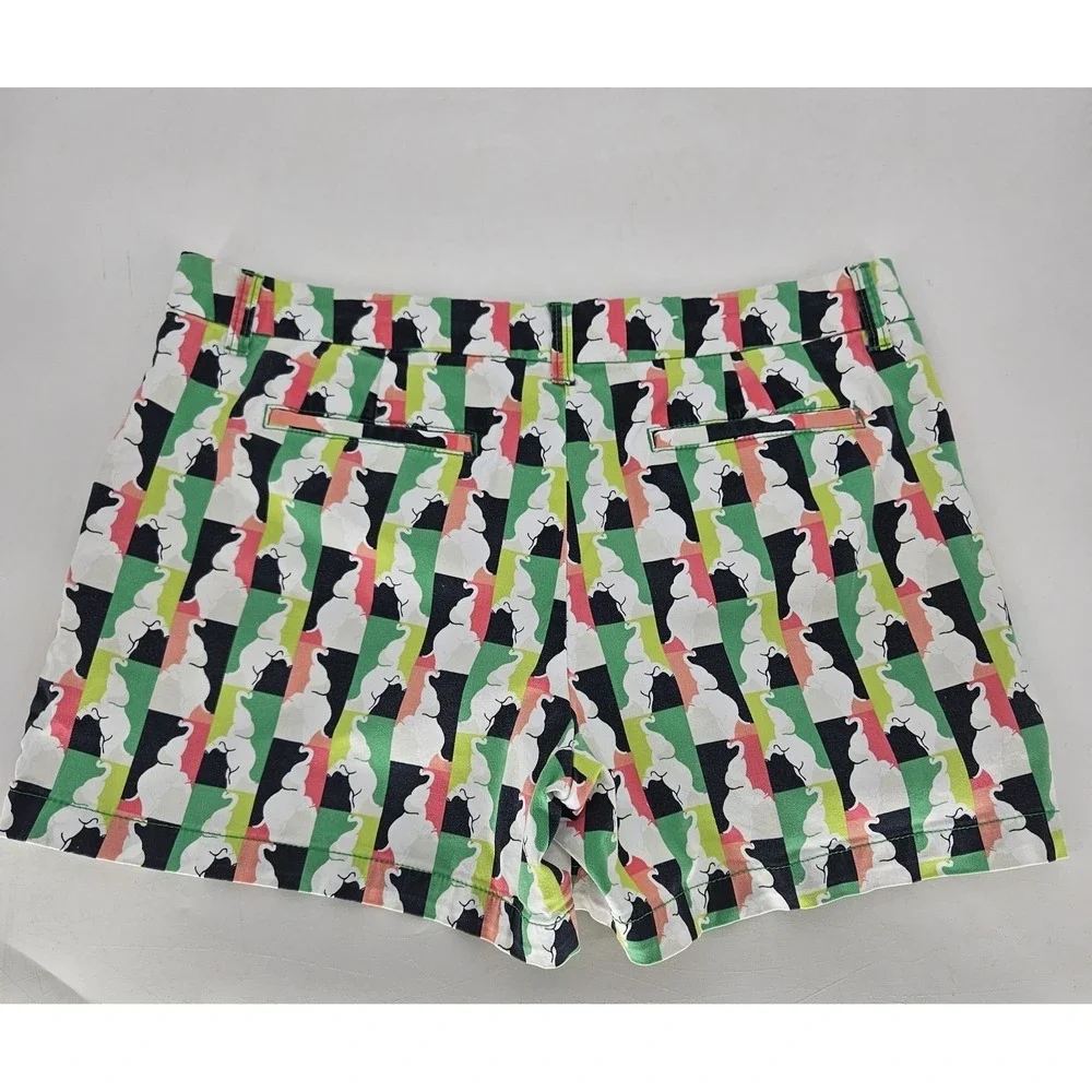 Crown & Ivy Cotton 5‎ Inch Chino Shorts Womens 14 Preppy Summer Vacation Beachy